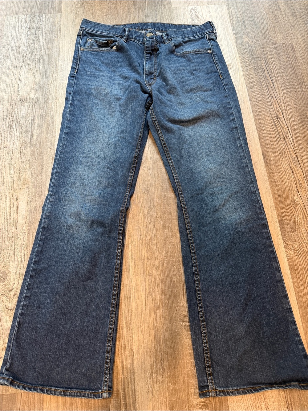 Banana Republic Men's Dark Blue Bootcut Jeans
